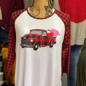 NEW Valentine’s Buffalo Plaid Truck!